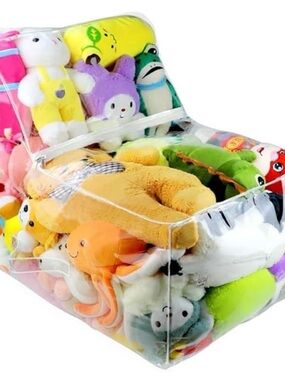 Clear Waterproof Stuffable Zipper Chair Cover - Transparent